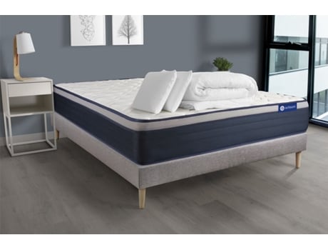 Sommier de Casal Actiflex Altura ACTISOM Espuma com memória Cinzento (140x200)