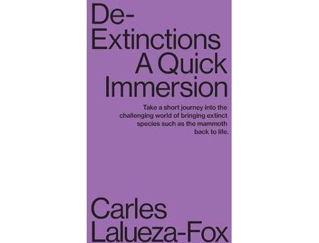 Livro De-Extinctions : A Quick Immersion de Carles Lalueza-Fox (Inglês)