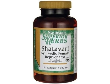 Suplemento Alimentar SWANSON Extrato De Raiz De Shatavari De Ervas Superiores - Padronizado (120 cápsulas de 500mg)