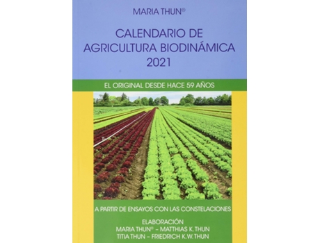 Livro Calendario De Agricultura Biodinamica 2021 de Maria Thun (Espanhol)