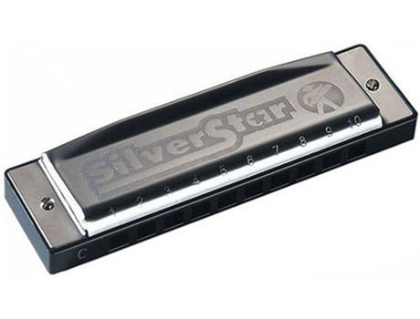 Harmonica Hohner Silver Star C 504 x Afinacao C Aco Inoxidavel Worten Pt