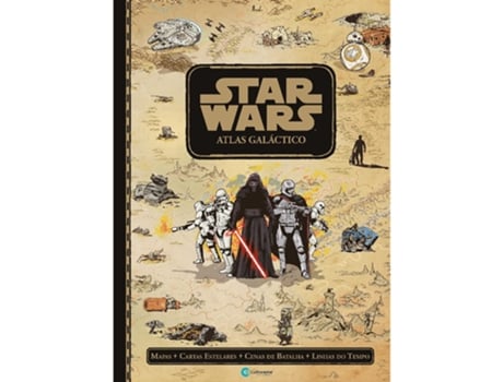 Livro Atlas Galactico Star Wars de Tim McDonagh (Português do Brasil - Capa Dura)