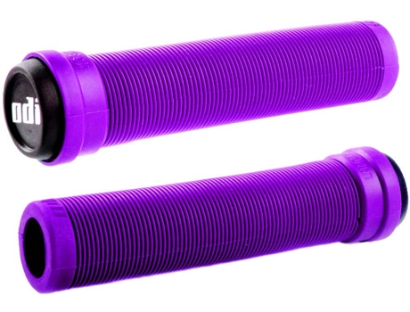 Punhos de Bicicleta ODI GRIPS Flangless Longneck Roxo