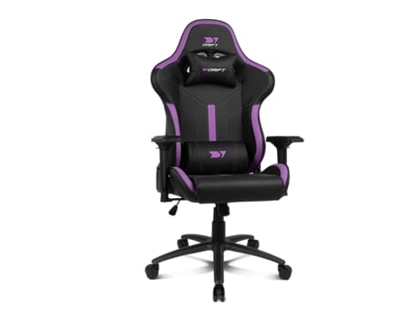 Cadeira Gaming DRIFT Dr350 Expert (Até 150 kg - Elevador a Gás Classe 4 - Preto e Roxo)