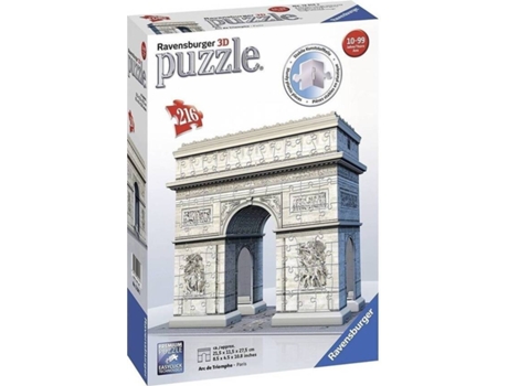 Puzzle 3D  Arco do Triunfo (Idade Mínima: 10 - 216 Peças)