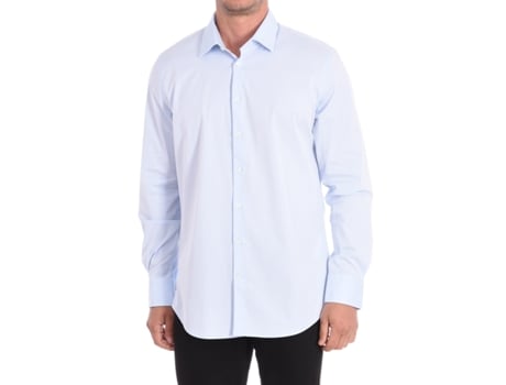 Camisa de Homem DANIEL HECHTER Longa Algodão Azul (43)