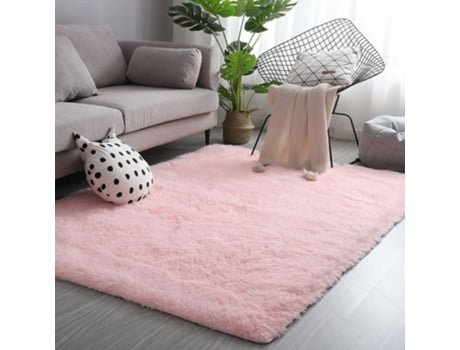 Manta RNEMITERY Piso Tingido Cinza Poliéster Rosa (120 cmx120 cm)