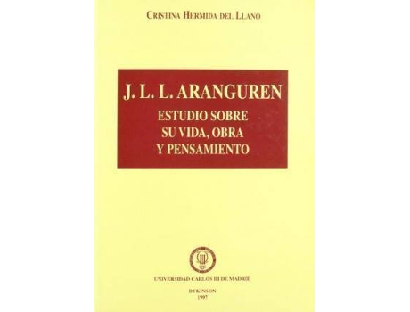 Livro J.L.L. Aranguren de Cristina Hermida Del Llano (Inglês)