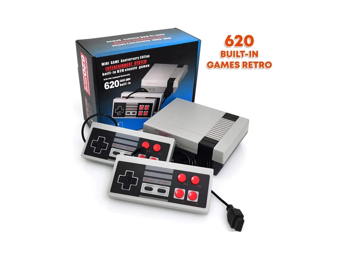 DAM. Consola de videojogos retro com ecrã e 400 jogos incluídos