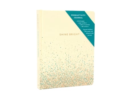 Livro shine bright productivity journal, cream de chronicle books (inglês)