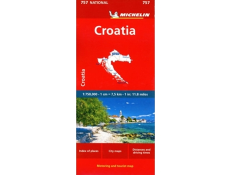 Livro Croatia - Michelin National Map 757 de Michelin (Inglês)