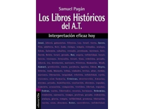 Livro los libros historicos del antiguo testamento de samuel pagan (espanhol)