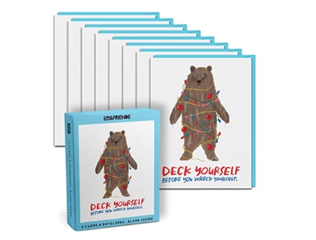 Livro Em Friends Deck Yourself Boxed Greeting Cards, Box of 8 Single Holiday Cards de Em & Friends (Inglês - Capa Dura)