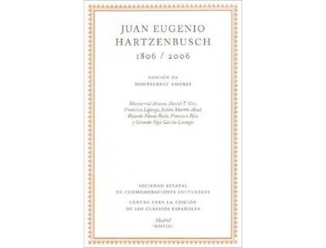 Livro Juan Eugenio Hartzenbusch de Montserrat Amores (Español)