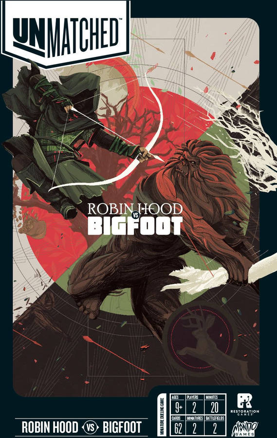 Expansão de Jogo IELLO Unmatched Robin Hood vs Bigfoot (9 anos)