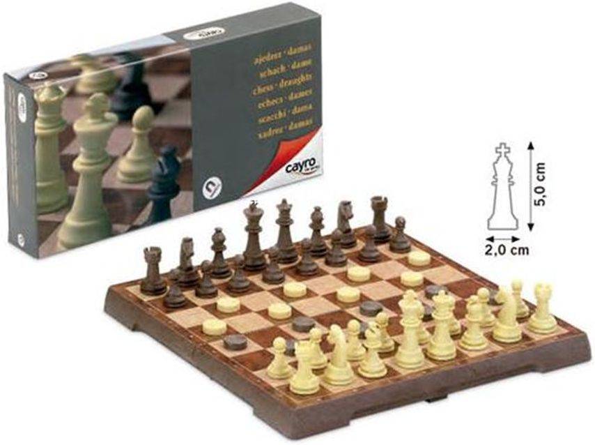 Caixa Jogos Cayro - Xadrez e Damas