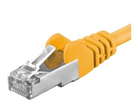 Premiumcord Sp6Asftp050Y Cabo de Rede Amarelo 5 M Cat6A Sf/Utp S-Ftp