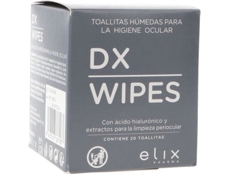 Dx Wipes Toalhetes para Limpeza de Olhos 20 Unidades ELIX PHARMA