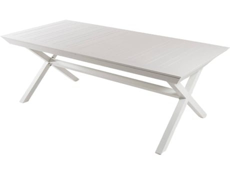 Mesa Extensível EDENJARDIN (Branco - Alumínio - 215x98x78cm)