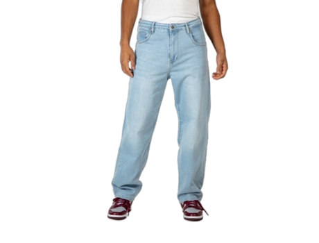 Jeans de Homem REELL Solid Azul (34x32)