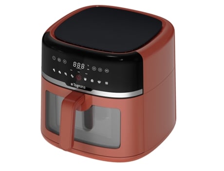 TOGNANA PORCELLANE D2Dfa04Irro Fritadeira Simples 8 3 L 1800 W Fritadeira Ar Quente Vermelho