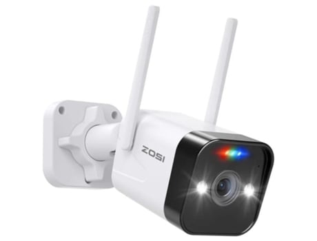 ZOSI C188 4Mp 2.5K Visão Noturna a Cor Áudio Wifi Ip66 Ai Branco Câmara de Segurança Ip