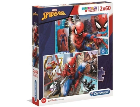 Conjunto de 2 Puzzles  Spiderman (60 Peças)