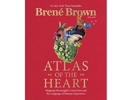 Livro Atlas of the Heart de Brené Brown (Inglês - Capa Dura)