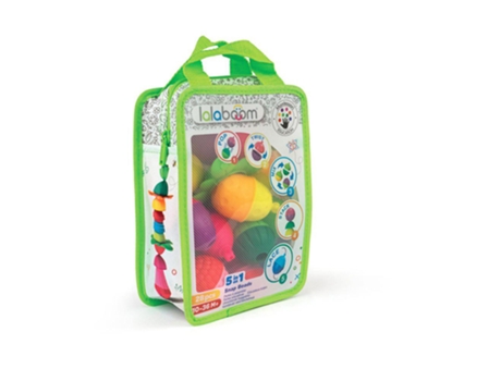 Lalaboom Rainbow 5 Bows And Educational Beads 13 Pieces Multicolor