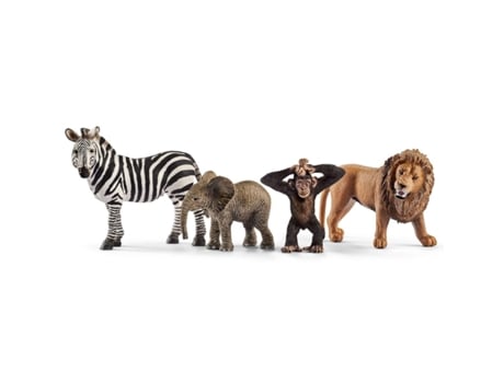 Figuras De Brincar SCHLEICH Conjunto Animais Selvagens 42387 (Idade ...