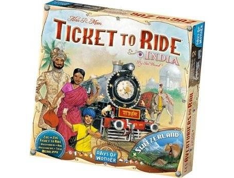 Jogo de Tabuleiro  Ticket to Ride India