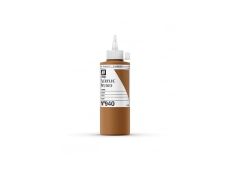 Pintura Acrílica Vallejo Studio 200 Ml (940 Cobre)