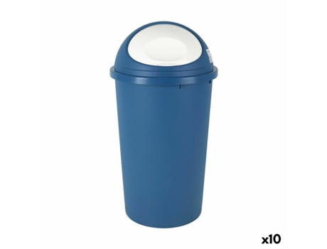 Caixote de Lixo para Reciclagem Tontarelli Moda Preto Branco 28 L  Empilhável - Tontarelli