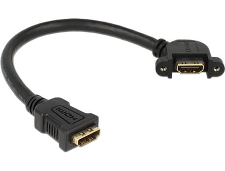 Cabo HDMI DELOCK (25 cm - Preto)