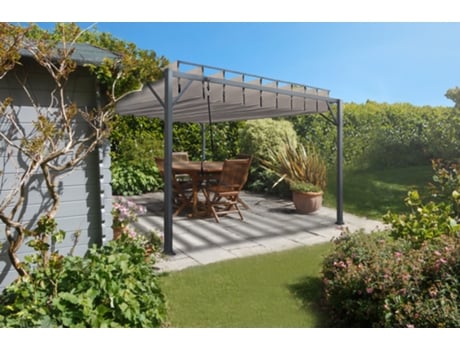 Pérgola Bioclimática CAZEBOO Bahia 400S300 Bege