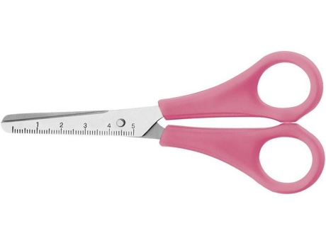 Tesoura Escolar, 13 cm, Rosa