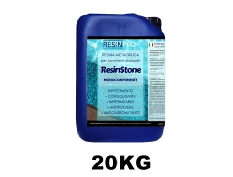 Resinstone Resina Metacrílica Monocomponente para Pavimento Impresso 20 kg RESIN PRO