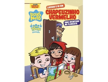 Livro Luccas e Gi em Chapeuzinho Vermelho de Luccas Neto (Português)