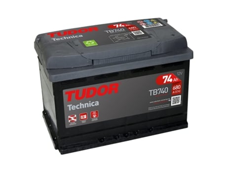 Bateria de Carro TUDOR TB740 74Ah 680A, Gama Technica