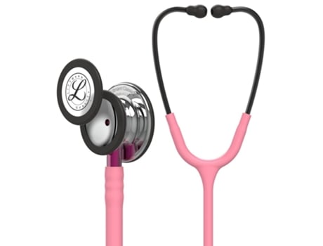 Estetoscópio Littmann Classic Iii 5962 Rosa Pérola Acabamentos Espelho SOLVENTUM