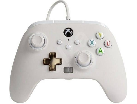 Comando com fios POWER-A Mist (Xbox One - Branco)