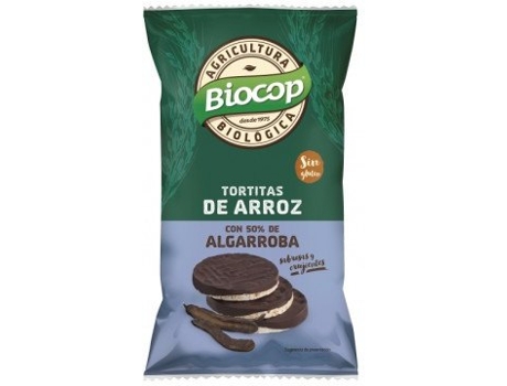 Tostas BIOCOP Tortitas Arroz Algarrobar Sin Gluten (Cacao - 100 g)