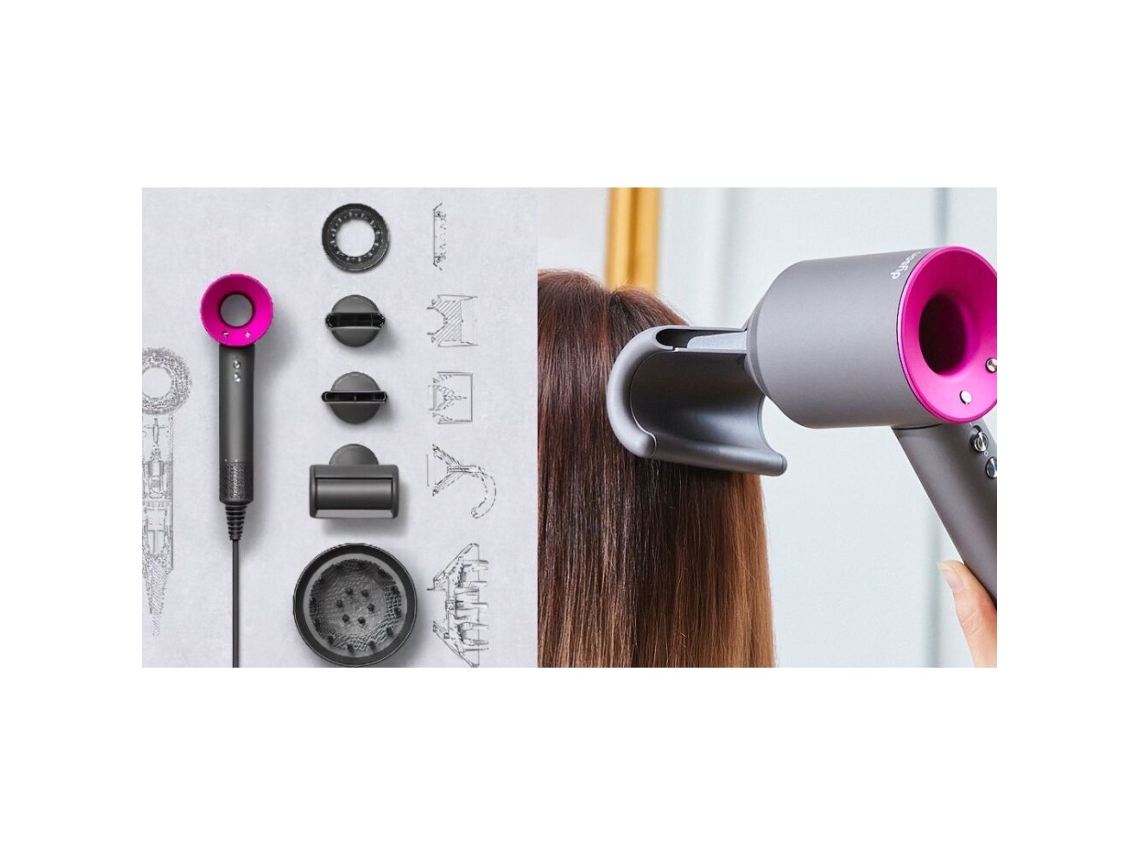 Secador De Cabelo DYSON Supersonic Hd08 Rosa Vermelho Worten Pt