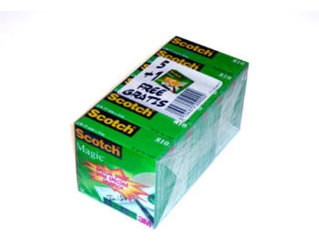 Fita Adesiva 19MMX33M Scotch Magic 5 + 1 Gratis