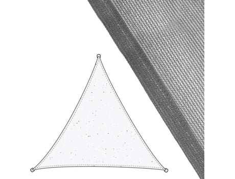 Toldo  Triangular (Cinzento - 3.5x3.5x3.5 m - Fibra)