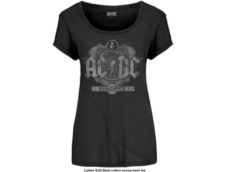 T-Shirt ROCK OFF Ac/Dc - Black Ice Preto (Tamanho: L)