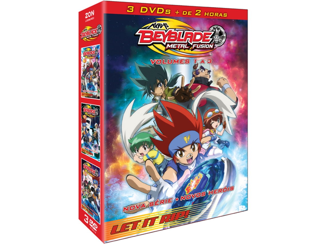 Dvd Pack Beyblade Metal Fusion Volumes 1 2 3 Wortenpt 4554