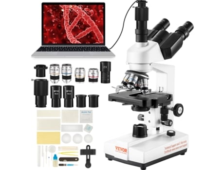 Microscópio Trinocular Composto 40X-5000X VEVOR