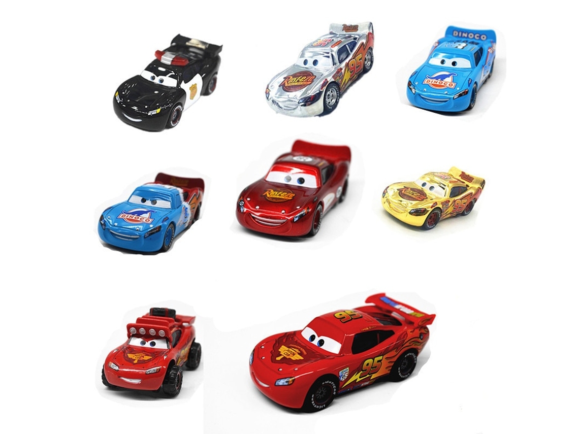 Disney Pixar Car NO.95 DiNOco Lightning McQueen 1:55 Metal Diecast Toys Car