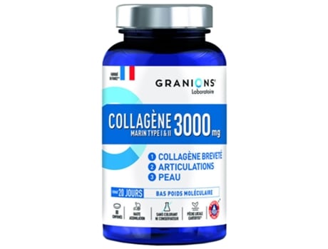 Colágeno Marinho Tipo IY Ii 3000 Mg 80 Comprimidos GRANIONS